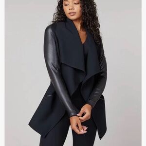 Spanx Jacket - Faux leather, wrap style - M